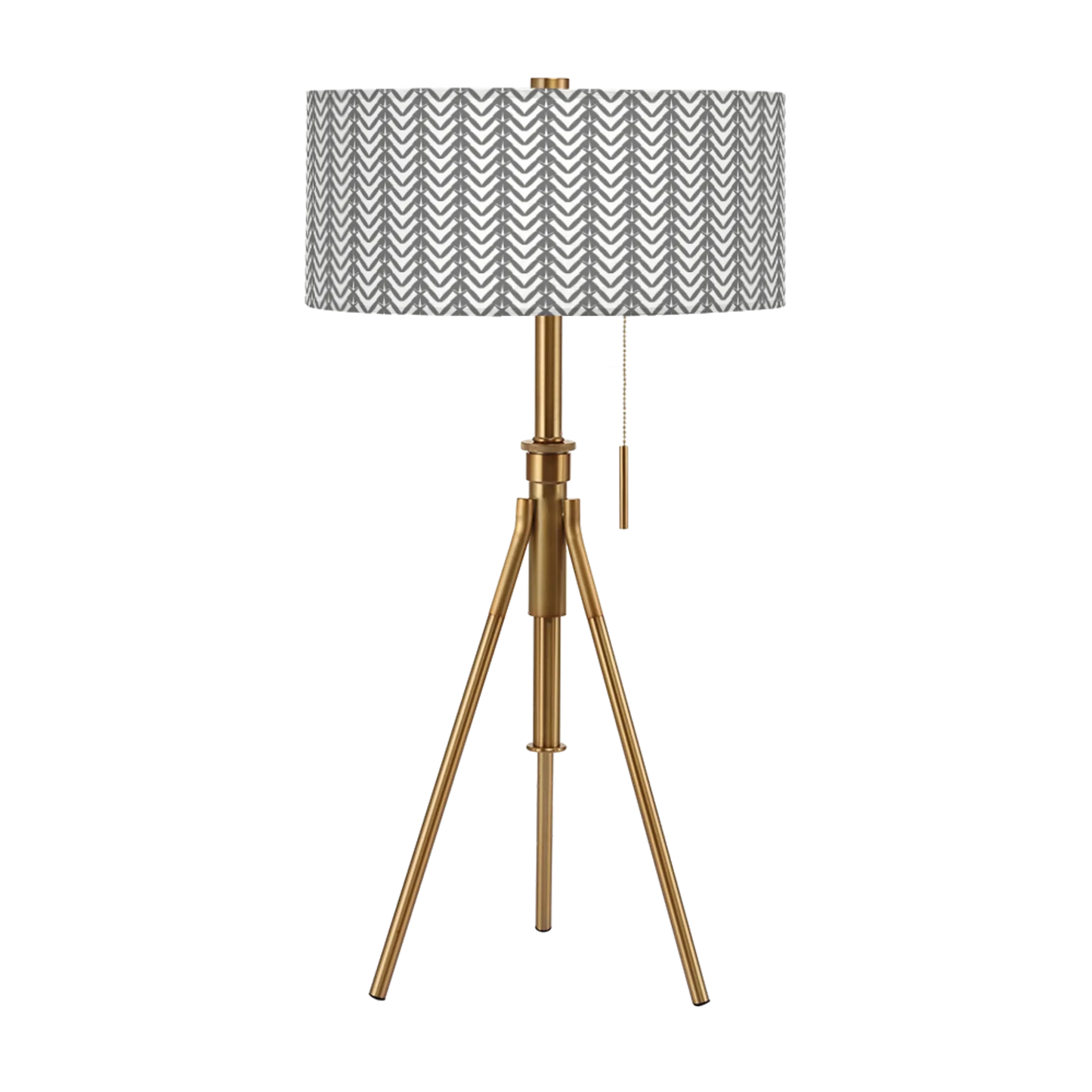 Tripoli Adjustable Table Lamp - Farmhouse Pattern Shades