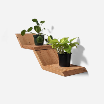Unique Floating Wood Lean shelf