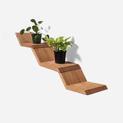 Unique Floating Wood Lean shelf