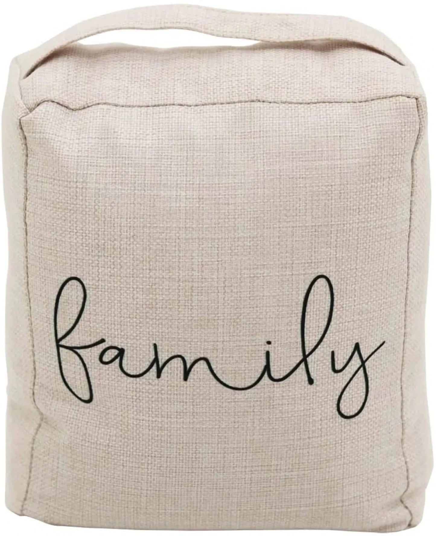 Weighted Fabric Door Stop with Handle