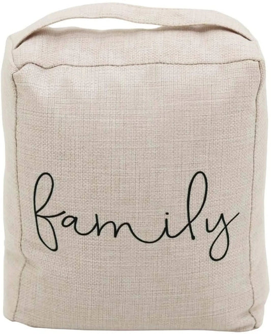 Weighted Fabric Door Stop with Handle